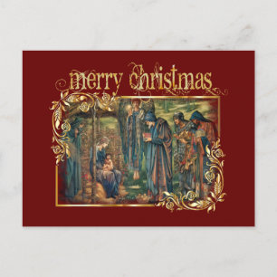 The Nativity Christmas Jesus Adoration Postcard