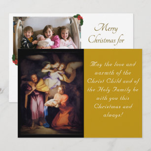 The Nativity Christmas Photo Holiday Card