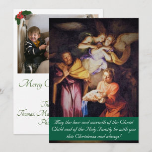 The Nativity Christmas Photo Holiday Card