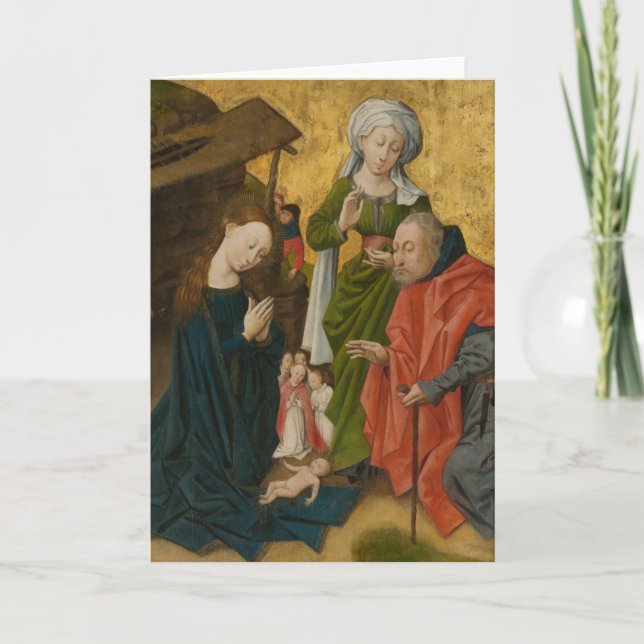 The Nativity, circa 1460 Holiday Card (Front)