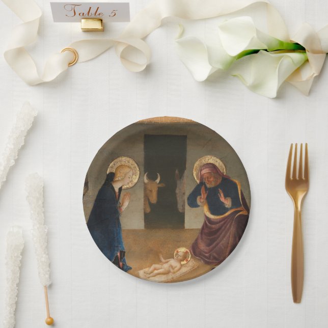 The Nativity  Holiday  Paper Plate (Wedding)