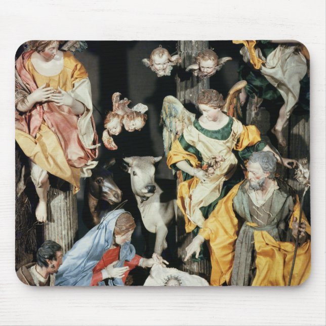 The Nativity, made in Naples Mouse Mat (Front)