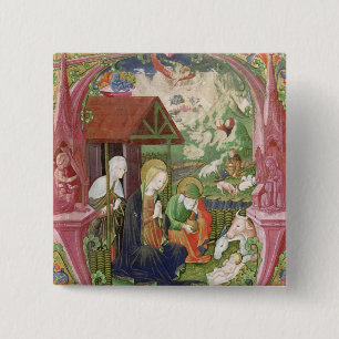 The Nativity, Northern Italian School 15 Cm Square Badge