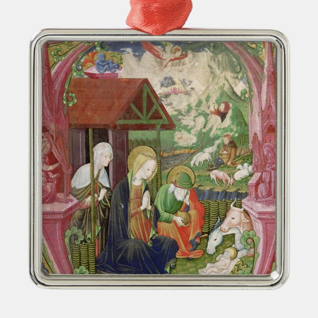 The Nativity, Northern Italian School Metal Tree Decoration (Front)