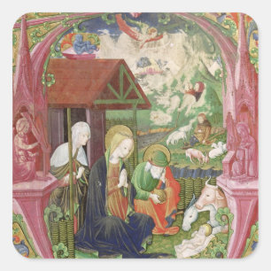 The Nativity, Northern Italian School Square Sticker