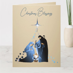 The Nativity of Baby Jesus Christmas Greetings Card