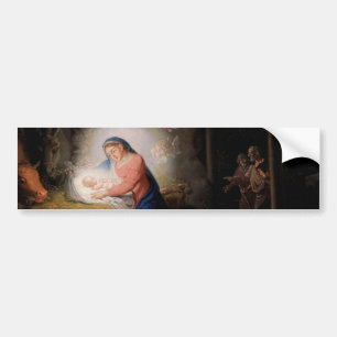 The Nativity of Christ (by Vladimir Borovikovsky) Bumper Sticker