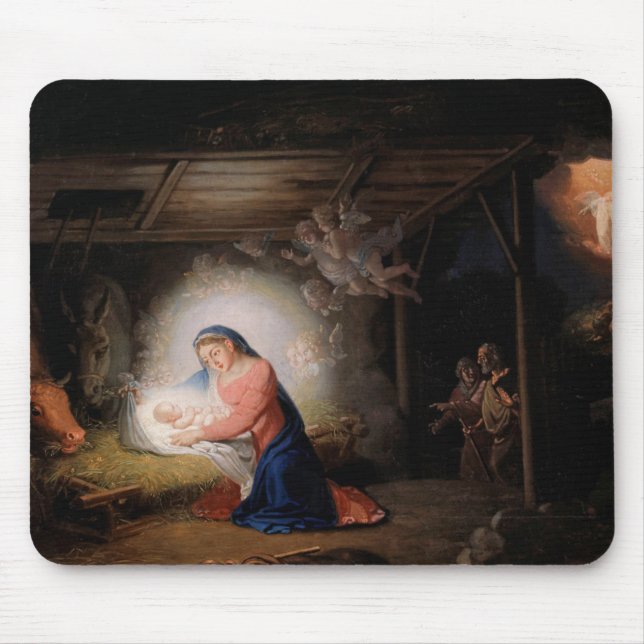 The Nativity of Christ (by Vladimir Borovikovsky) Mouse Mat (Front)