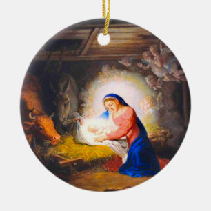 The Nativity of Christ Ceramic Tree Decoration