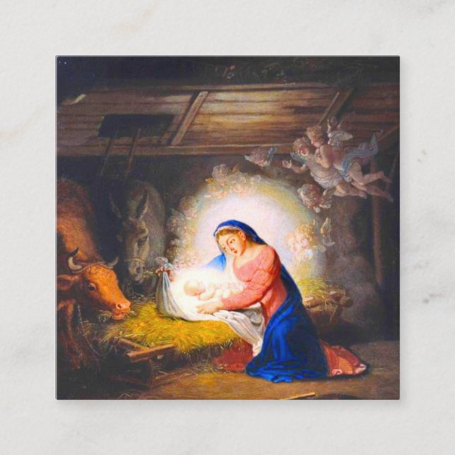 The Nativity of Christ Enclosure Card (Front)