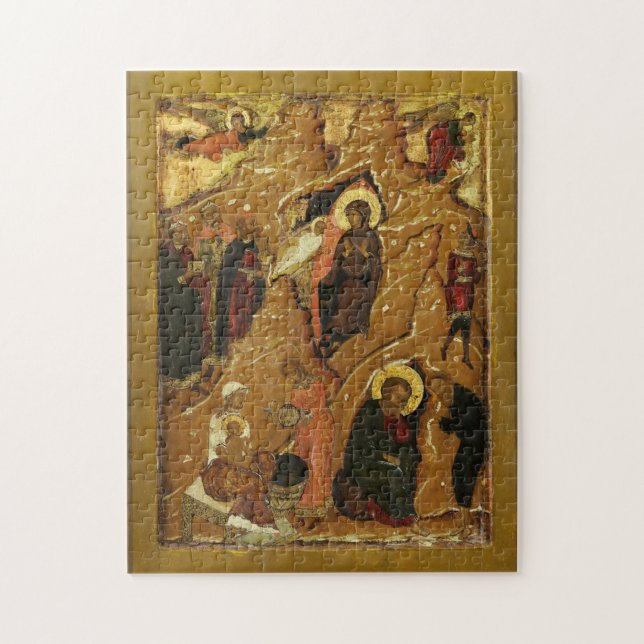 The Nativity of Christ from a Festival Tier Icon Jigsaw Puzzle (Vertical)