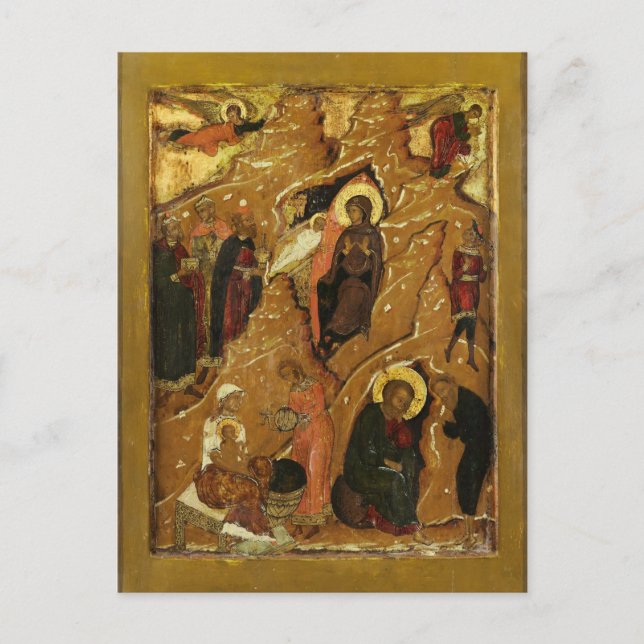 The Nativity of Christ from a Festival Tier Icon Postcard (Front)
