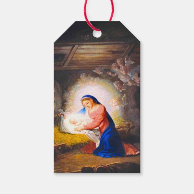 The Nativity of Christ Gift Tags (Front)