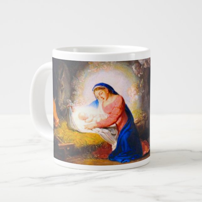 The Nativity of Christ Large Coffee Mug (Front Left)