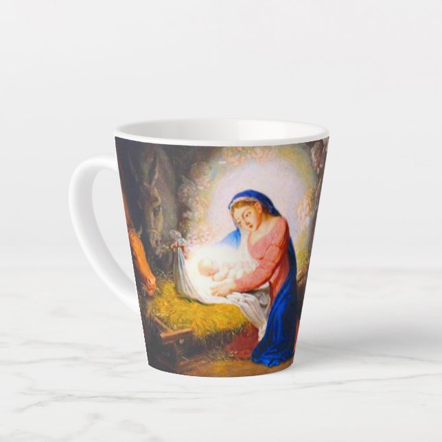 The Nativity of Christ Latte Mug (Left Angle)