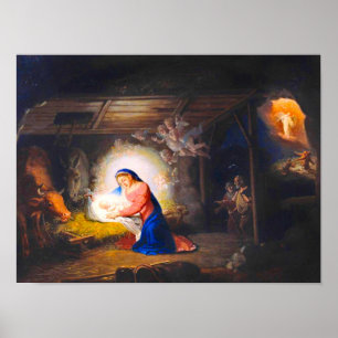 The Nativity of Christ Vladimir Borovikovsky Poster