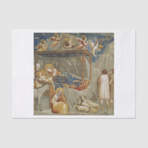 The Nativity of Jesus Christ by Giotto  Tissue Paper