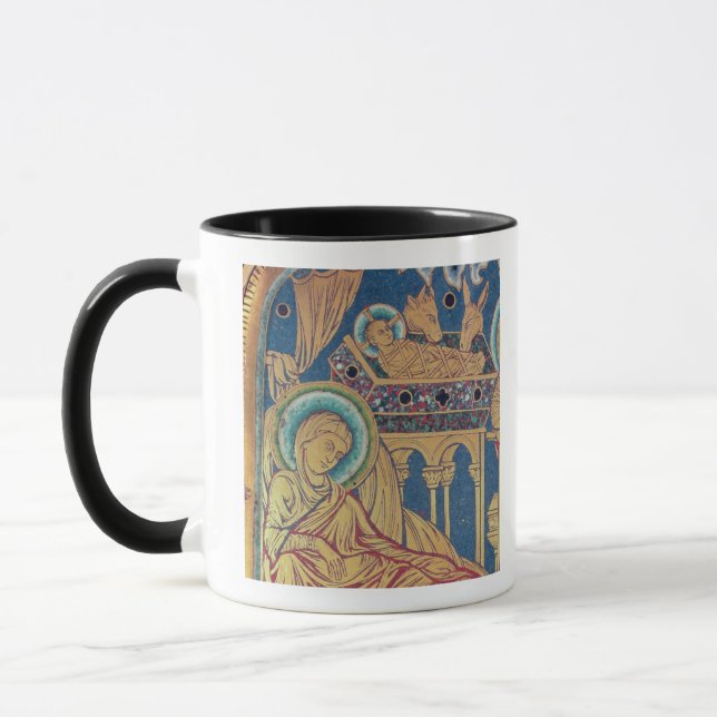 The Nativity, panel from the The Verduner Mug (Left)