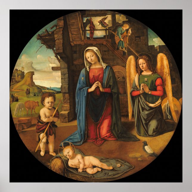 The Nativity - Piero di Cosimo Fine Art Poster (Front)