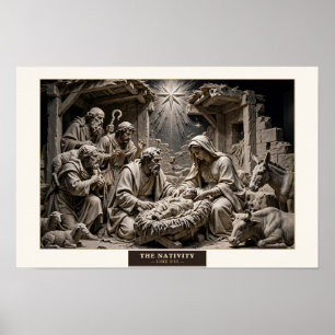 The Nativity — Renaissance Marble Poster
