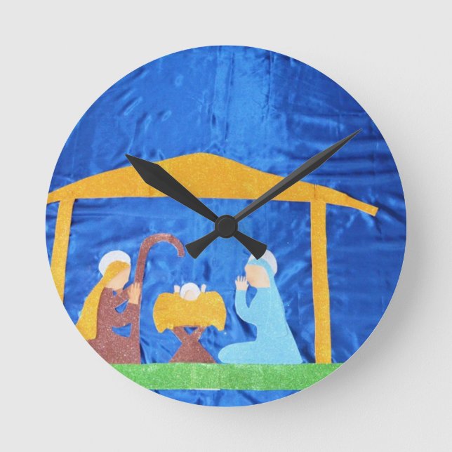 The Nativity Round Clock (Front)