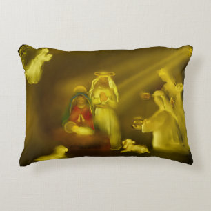 The Nativity Scene Decorative Cushion