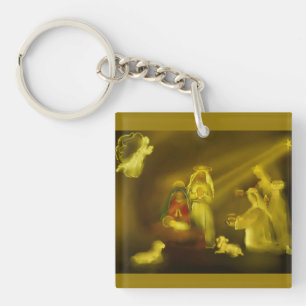 The Nativity Scene Key Ring