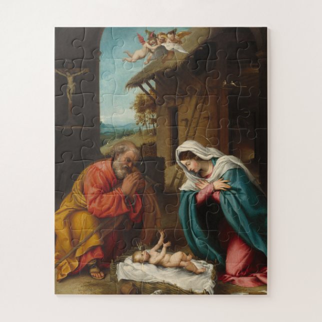 The Nativity Scene Puzzle by Blue Beach Song™ (Vertical)