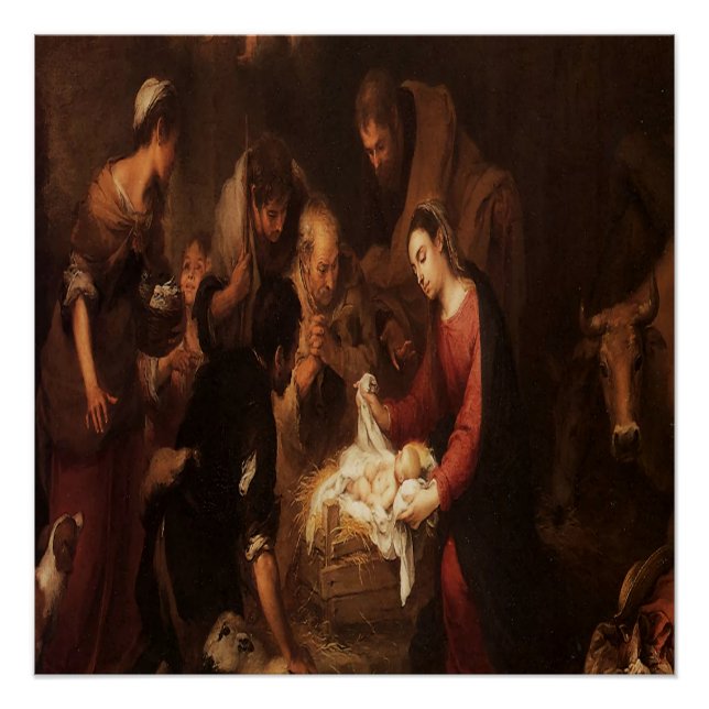 The Nativity Shepherds 1668 Poster (Front)