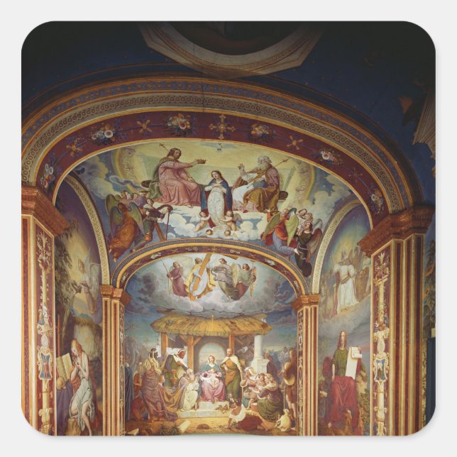 The Nativity Square Sticker (Front)