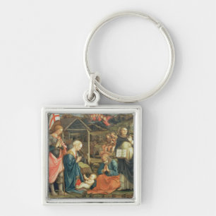 The Nativity with SS. Michael and Dominic, 1470 (t Key Ring