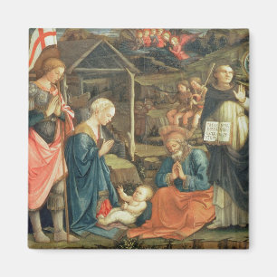 The Nativity with SS. Michael and Dominic, 1470 (t Magnet
