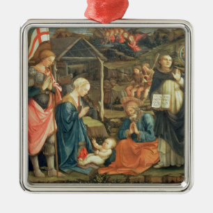 The Nativity with SS. Michael and Dominic, 1470 (t Metal Tree Decoration