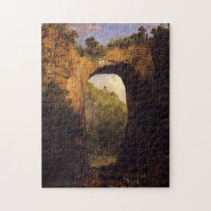 The Natural Bridge Virginia by Frederic Church Jigsaw Puzzle