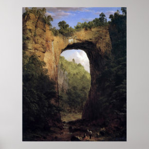 The Natural Bridge, Virginia by Frederick Church Poster