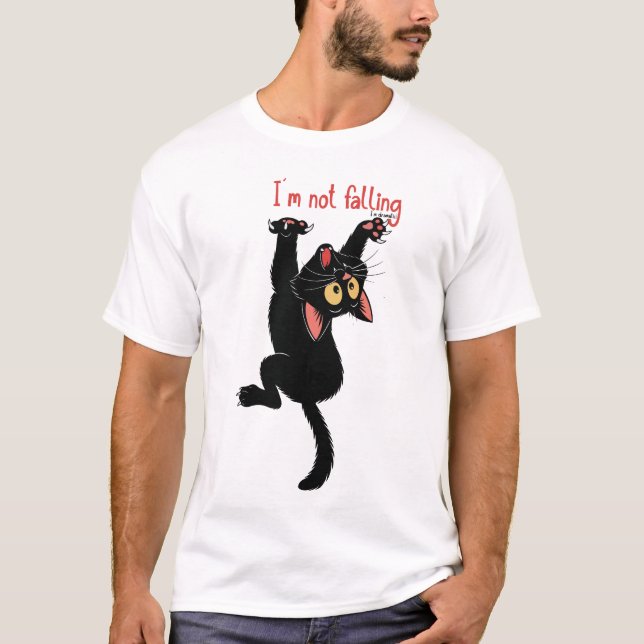 The naughty cat , feeling love with cat T-Shirt (Front)