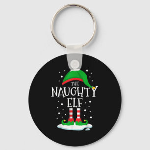 The Naughty Elf Christmas Family Matching Xmas Gro Key Ring