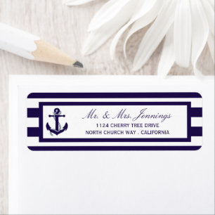 The Nautical Anchor Navy Stripe Wedding Collection