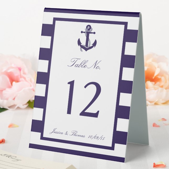 The Nautical Anchor Navy Stripe Wedding Collection (In SItu (Wedding))