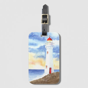 The Nautical Lighthouse Mountains Luggage Tag