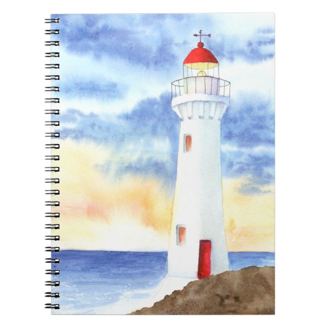 The Nautical Lighthouse Mountains Notebook (Front)