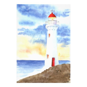 The Nautical Lighthouse Mountains Photo Print