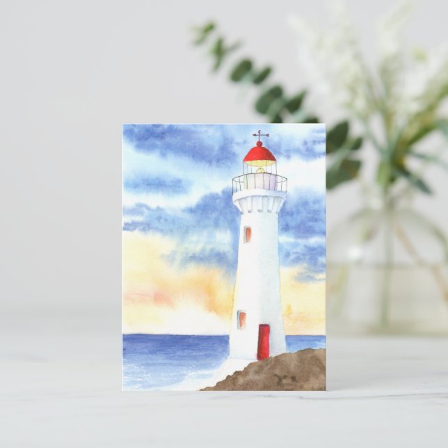 The Nautical Lighthouse Mountains Postcard (Standing Front)