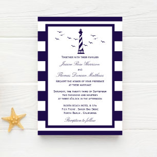 The Nautical Lighthouse Wedding Collection Invitation