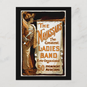 "The Navassars" Vintage Vaudeville Postcard