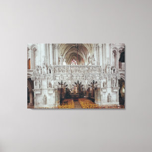 The Nave and Interior of Eglise Canvas Print