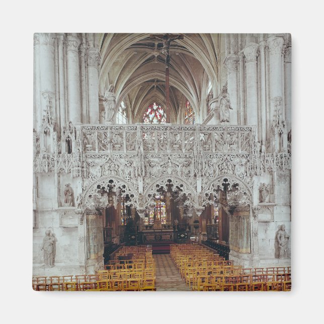 The Nave and Interior of Eglise Magnet (Front)