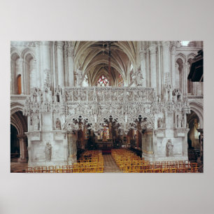 The Nave and Interior of Eglise Poster