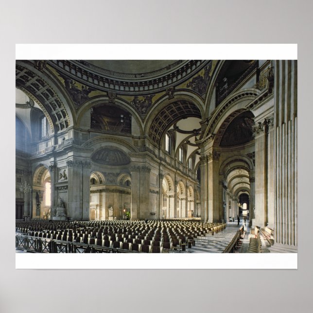 The Nave of St. Paul's Cathedral (photo) Poster (Front)