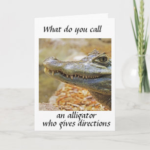 THE *NAVIGATOR ALLIGATOR* FOR YOUR BIRTHDAY HOLIDAY CARD